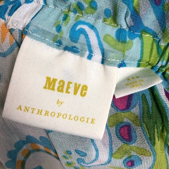 Anthropologie Maeve floral cleated Blouse - Picture 7 of 11